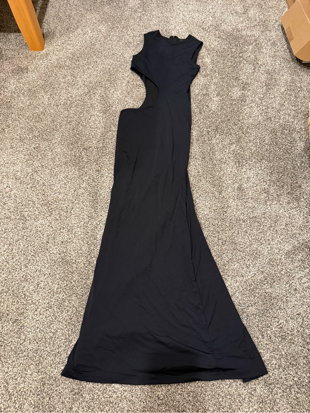 White Fox Boutique Black Backless Cutout Maxi Dress